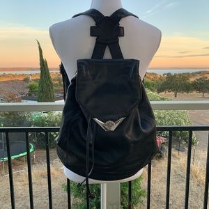 Harley-Davidson Leather Drawstring Backpack